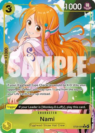 Starter Deck 29 Egghead  ST29-008 Nami (Full Art) (ST29-008)  - Foil - Common