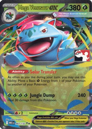 Prize Pack Series Cards  003/132 Mega Venusaur ex  - Holofoil - Double Rare