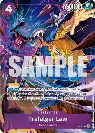 One Piece Promotion Cards  P-093 Trafalgar Law (Illustration Box Vol.6) (P-093)  - Foil - Promo