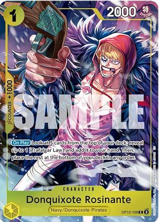 One Piece Promotion Cards  OP12-108 Donquixote Rosinante (Illustration Box Vol.6) (OP12-108)  - Foil - Rare