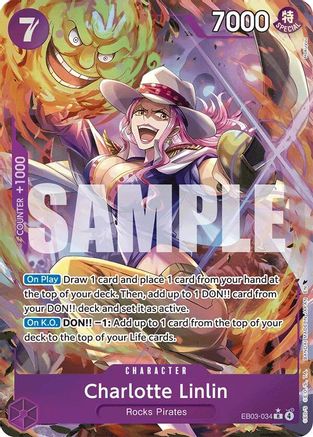 Extra Booster One Piece Heroines Edition  EB03-034 Charlotte Linlin (Alternate Art) (EB03-034)  - Foil - Rare