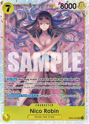 Extra Booster One Piece Heroines Edition  EB03-055 Nico Robin (055) (EB03-055)  - Foil - Super Rare