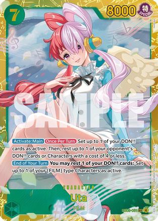 Extra Booster One Piece Heroines Edition  EB03-061 Uta (061) (EB03-061)  - Foil - Secret Rare