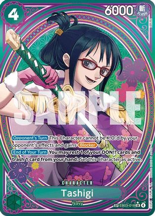 Extra Booster One Piece Heroines Edition  EB03-018 Tashigi (SP) (EB03-018)  - Foil - Super Rare
