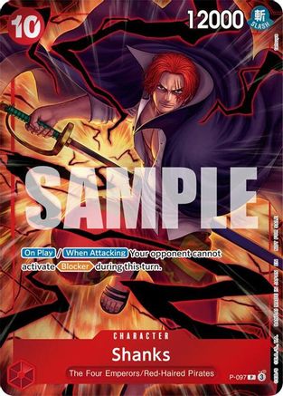 One Piece Promotion Cards  P-097 Shanks (Event Pack Vol. 8) (P-097)  - Foil - Promo