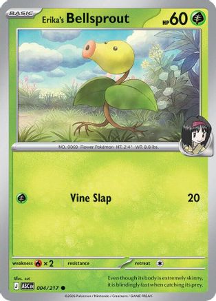 ME Ascended Heroes  004 Erika's Bellsprout  - Reverse Holofoil - Common