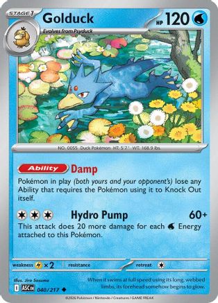 ME Ascended Heroes  040 Golduck  - Uncommon