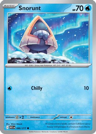 ME Ascended Heroes  046/217 Snorunt  - Reverse Holofoil - Common