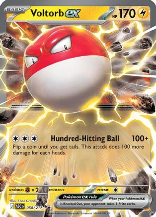 ME Ascended Heroes  058 Voltorb ex  - Holofoil - Double Rare