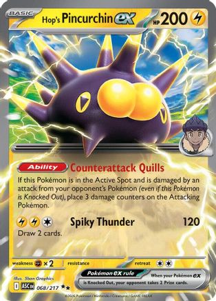 ME Ascended Heroes  068 Hop's Pincurchin ex  - Holofoil - Double Rare