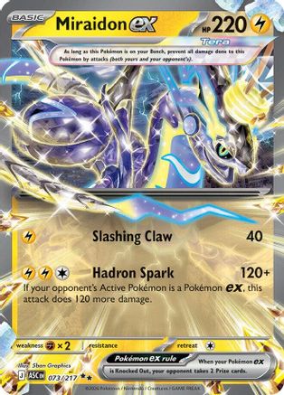 ME Ascended Heroes  073 Miraidon ex  - Holofoil - Double Rare