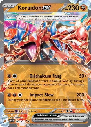 ME Ascended Heroes  121 Koraidon ex  - Holofoil - Double Rare