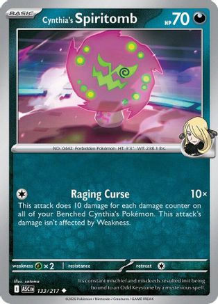 ME Ascended Heroes  133/217 Cynthia's Spiritomb  - Uncommon