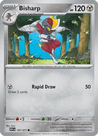 ME Ascended Heroes  147 Bisharp  - Reverse Holofoil - Common