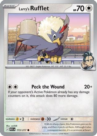 ME Ascended Heroes  173 Larry's Rufflet  - Common