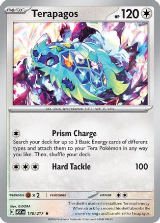 ME Ascended Heroes  178 Terapagos  - Holofoil - Rare