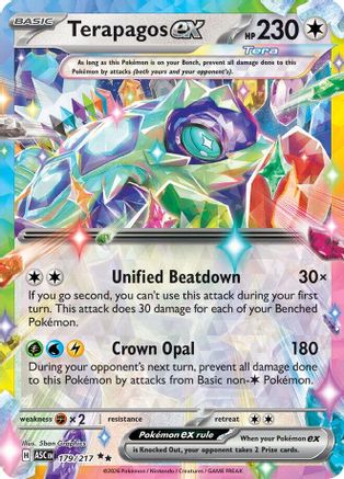 ME Ascended Heroes  179 Terapagos ex  - Holofoil - Double Rare