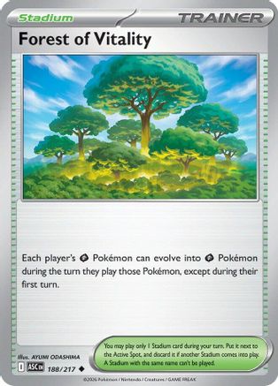 ME Ascended Heroes  188 Forest of Vitality  - Uncommon