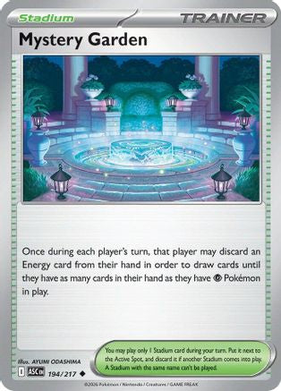 ME Ascended Heroes  194 Mystery Garden  - Reverse Holofoil - Uncommon