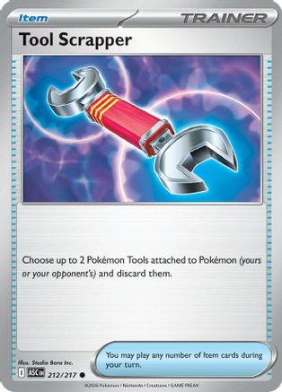 ME Ascended Heroes  212 Tool Scrapper  - Reverse Holofoil - Common