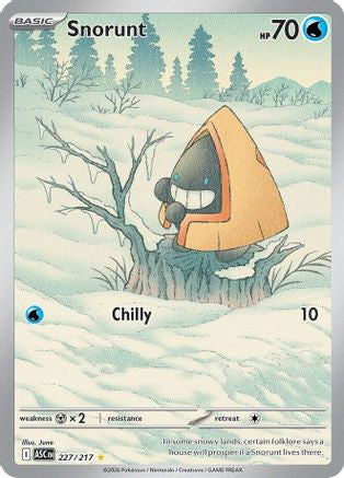 ME Ascended Heroes  227/217 Snorunt  - Holofoil - Illustration Rare