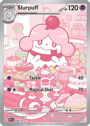 ME Ascended Heroes  236/217 Slurpuff  - Holofoil - Illustration Rare