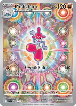 ME Ascended Heroes  241/217 Medicham  - Holofoil - Illustration Rare