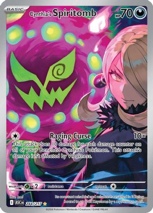 ME Ascended Heroes  244/217 Cynthia's Spiritomb  - Holofoil - Illustration Rare