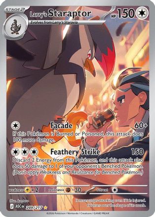 ME Ascended Heroes  249/217 Larry's Staraptor  - Holofoil - Illustration Rare