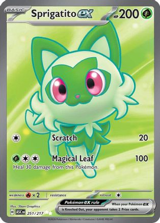 ME Ascended Heroes  251 Sprigatito ex  - Holofoil - Ultra Rare
