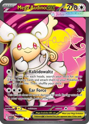 ME Ascended Heroes  253/217 Mega Audino ex  - Holofoil - Ultra Rare