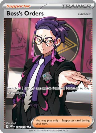 ME Ascended Heroes  256/217 Boss's Orders [Corbeau]  - Holofoil - Ultra Rare