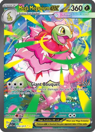 ME Ascended Heroes  272/217 Mega Meganium ex  - Holofoil - Special Illustration Rare
