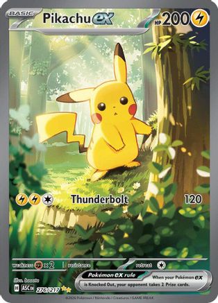 ME Ascended Heroes  276/217 Pikachu ex  - Holofoil - Special Illustration Rare