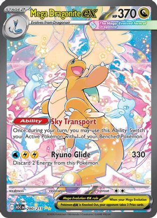 ME Ascended Heroes  290/217 Mega Dragonite ex  - Holofoil - Special Illustration Rare