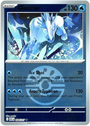 ME Ascended Heroes  054 Glastrier (Friend Ball)  - Reverse Holofoil - Uncommon