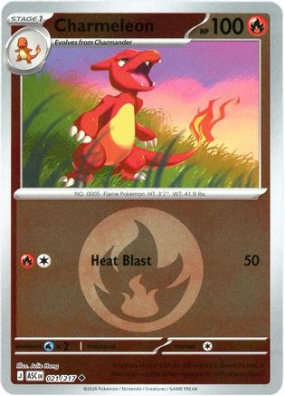 ME Ascended Heroes  021 Charmeleon (Energy Symbol Pattern)  - Reverse Holofoil - Uncommon