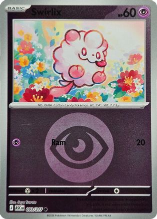 ME Ascended Heroes  093 Swirlix (Energy Symbol Pattern)  - Reverse Holofoil - Common