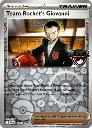 League & Championship Cards  174 Team Rocket's Giovanni  - Reverse Holofoil - Uncommon