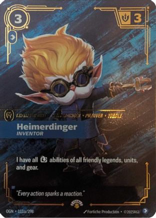 Riftbound Promotional Cards (111a/298): Heimerdinger - Inventor - Foil