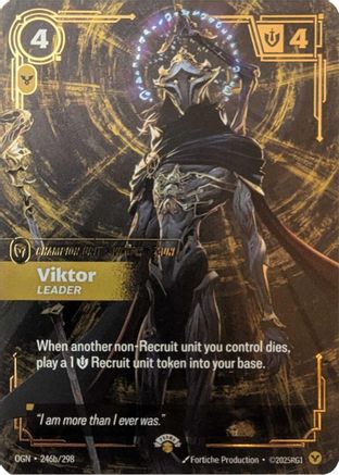 Riftbound Promotional Cards (246a/298): Viktor - Leader - Foil