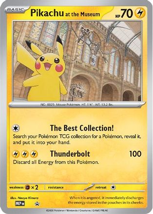 Jumbo Cards  Pikachu at the Museum  - Promo