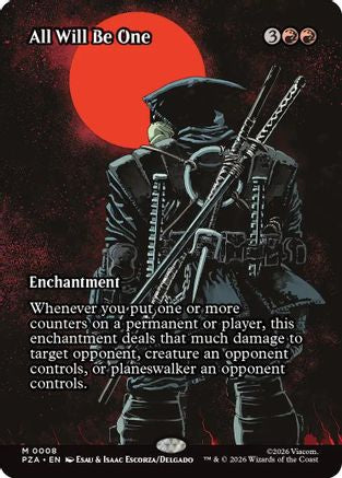 Teenage Mutant Ninja Turtles Eternal-Legal - (PZA-008) - All Will Be One (Borderless) Foil