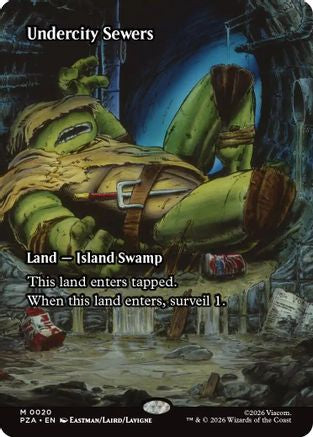 Teenage Mutant Ninja Turtles Eternal-Legal - (PZA-020) - Undercity Sewers (Borderless) Foil