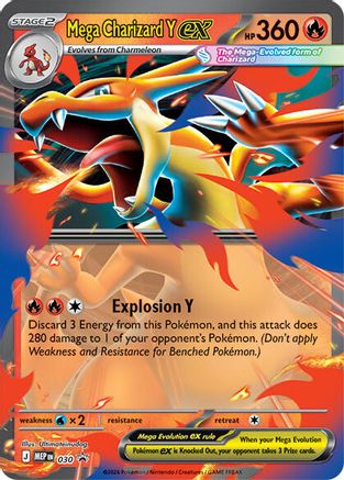 ME Mega Evolution Promo  030 Mega Charizard Y ex  - Holofoil - Promo