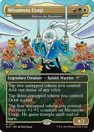 Secret Lair Drop Series - (SLD-2377) - Miyamoto Usagi - Baylen, the Haymaker Foil