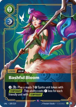 Unleashed (189/219): Lillia - Bashful Bloom - Foil