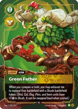 Unleashed (195/219): Ivern - Green Father - Foil