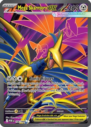 ME03 Perfect Order  106/088 Mega Skarmory ex  - Holofoil - Ultra Rare