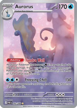 ME03 Perfect Order  092/088 Aurorus  - Holofoil - Illustration Rare